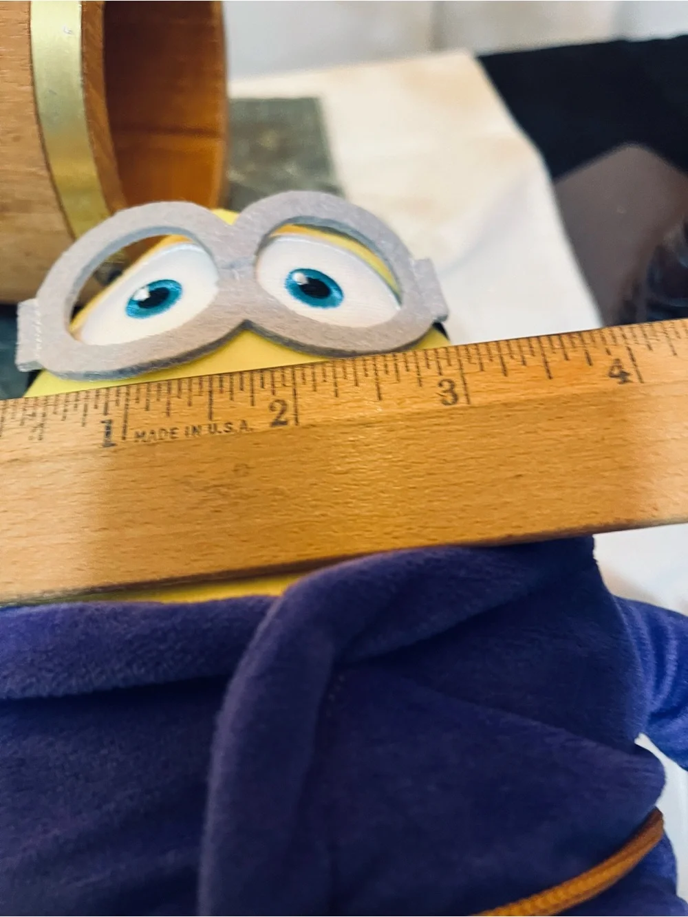 Lot of Two Yellow Plush Minion-Themed Kids Backpack Buddy